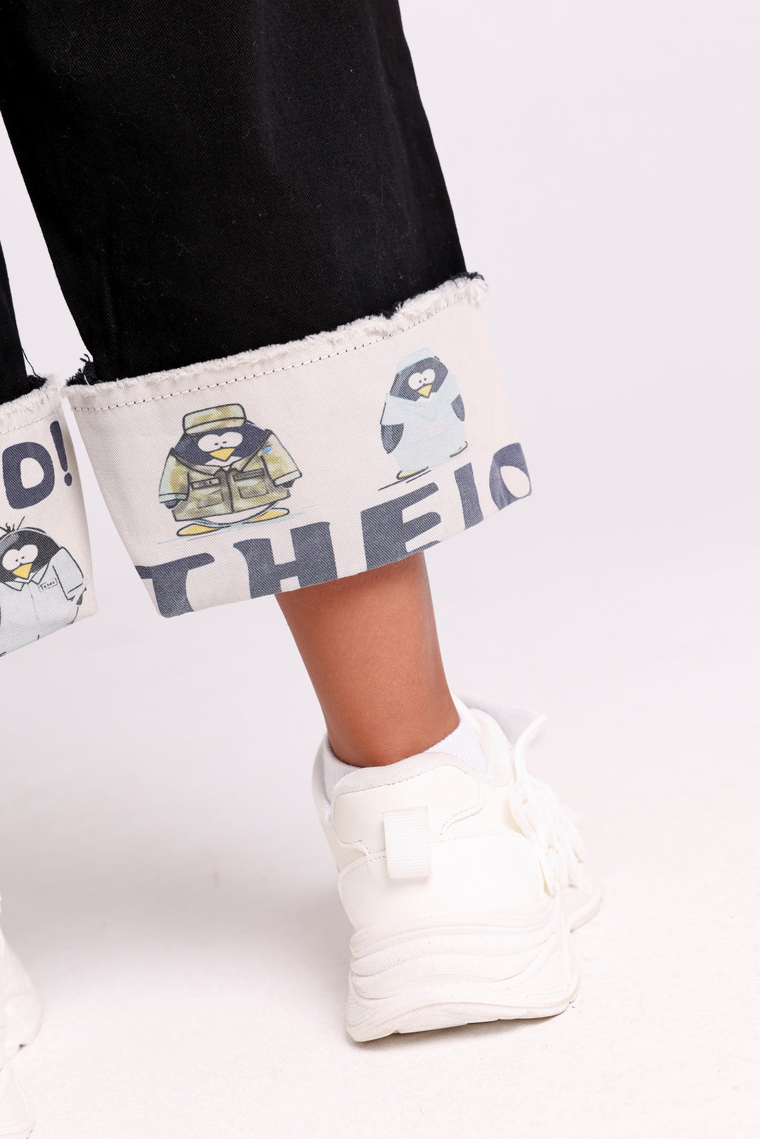 Fun Cartoon Cuff Pants