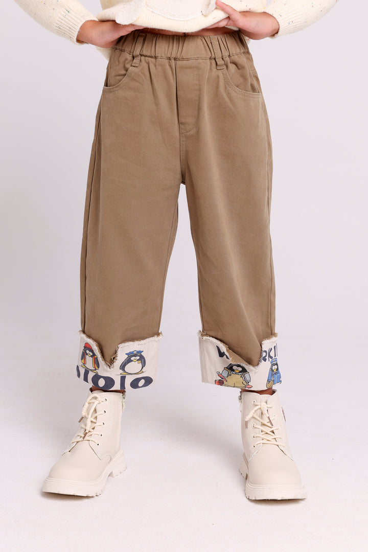 Fun Cartoon Cuff Pants