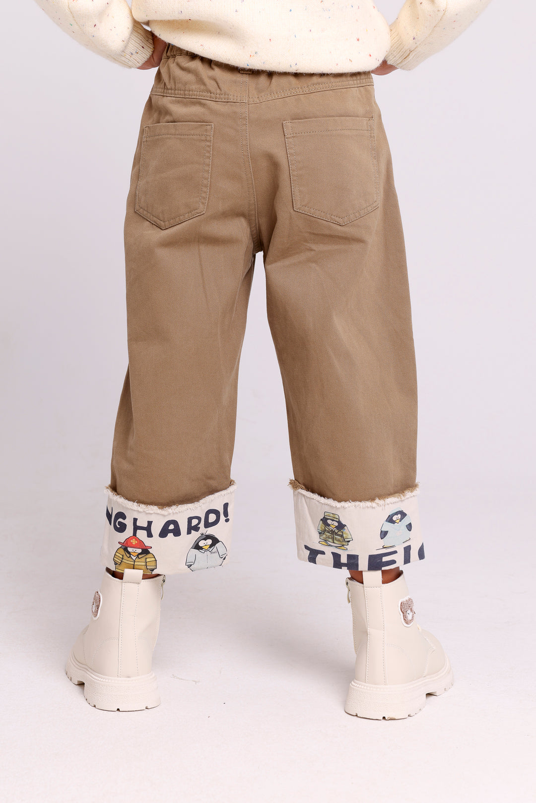 Fun Cartoon Cuff Pants