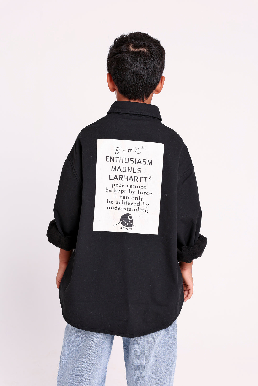 Printed Back Long-Sleeve Shirt