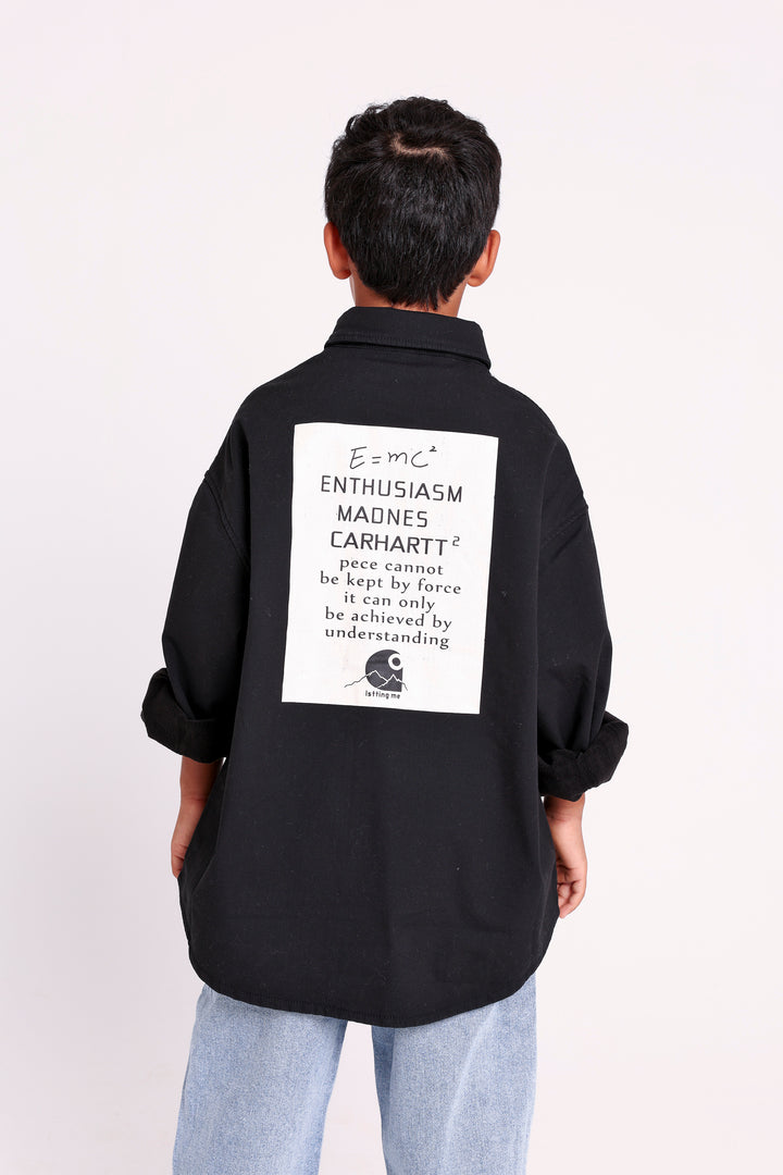 Printed Back Long-Sleeve Shirt