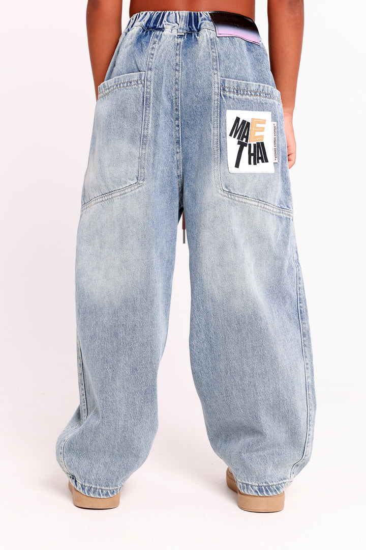 Back Pocket Graphic Jeans