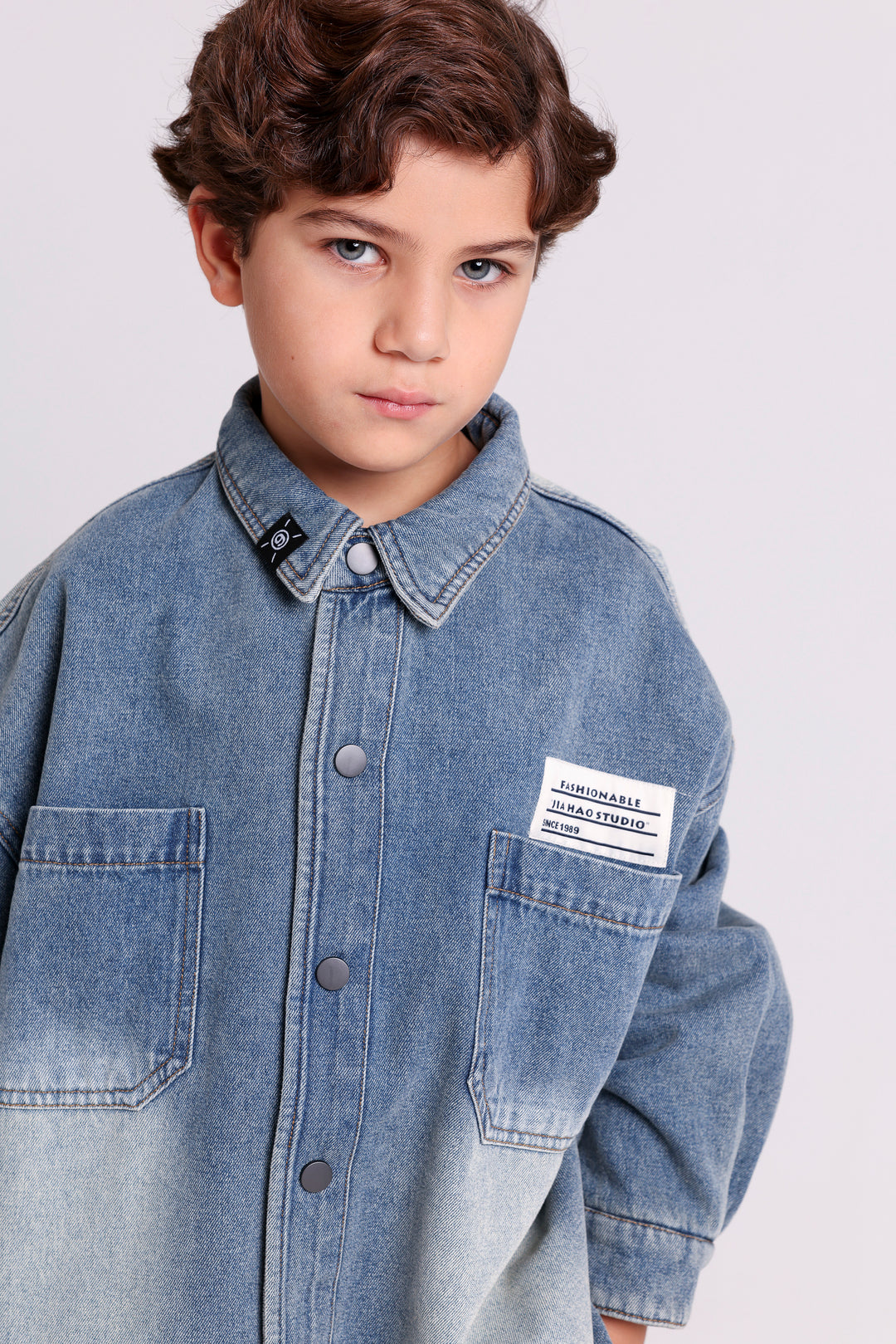Casual Button-Up Denim Shirt