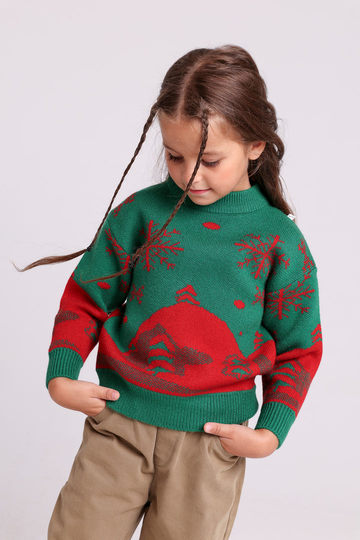 Holiday Tree Knit Sweater