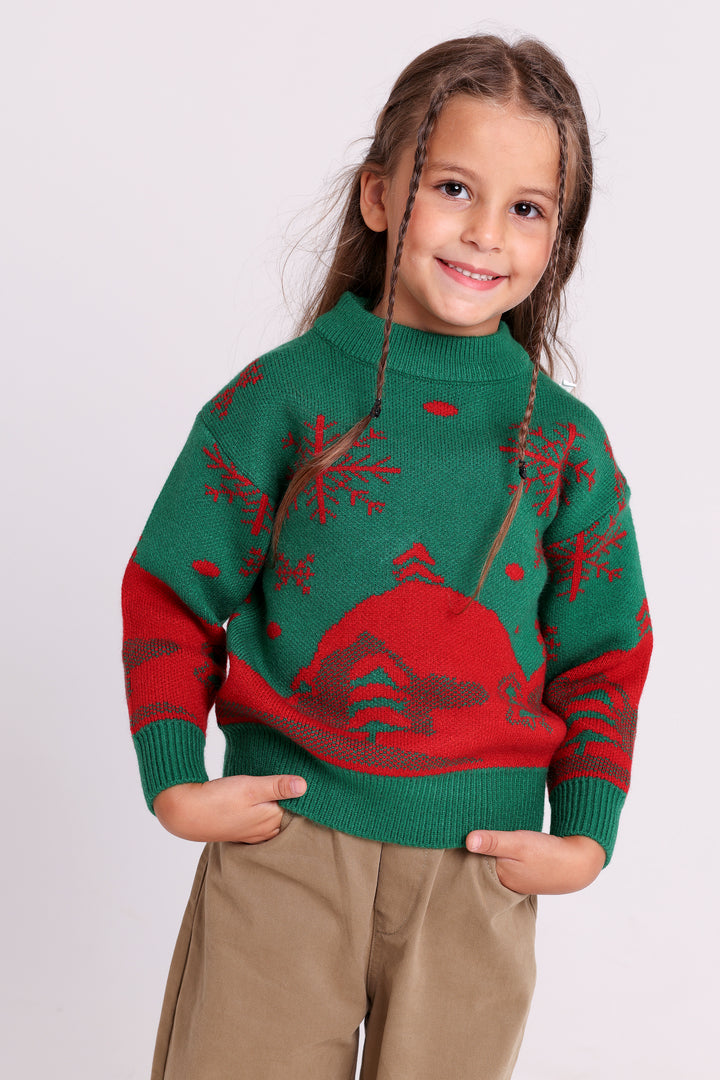 Holiday Tree Knit Sweater
