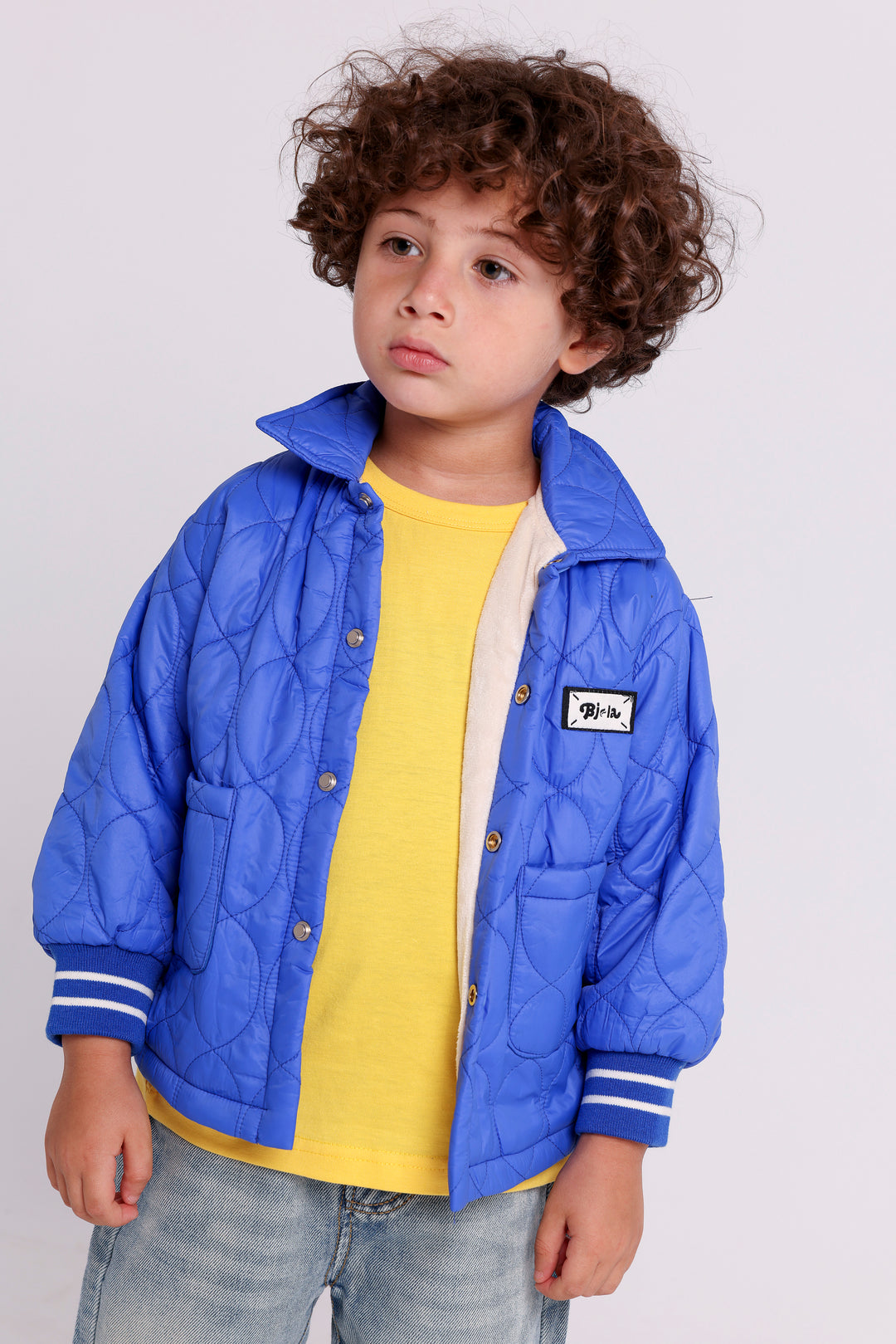 Quilted Button-Up Jacket