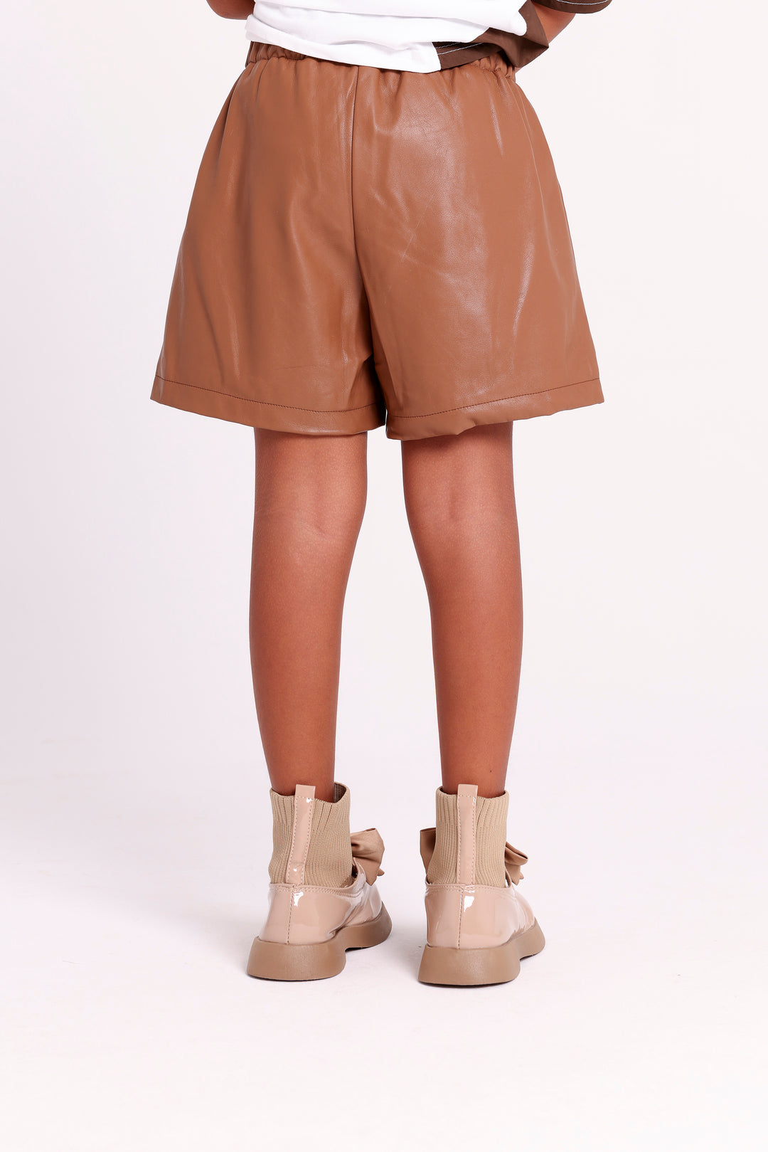 Soft Faux Leather Shorts