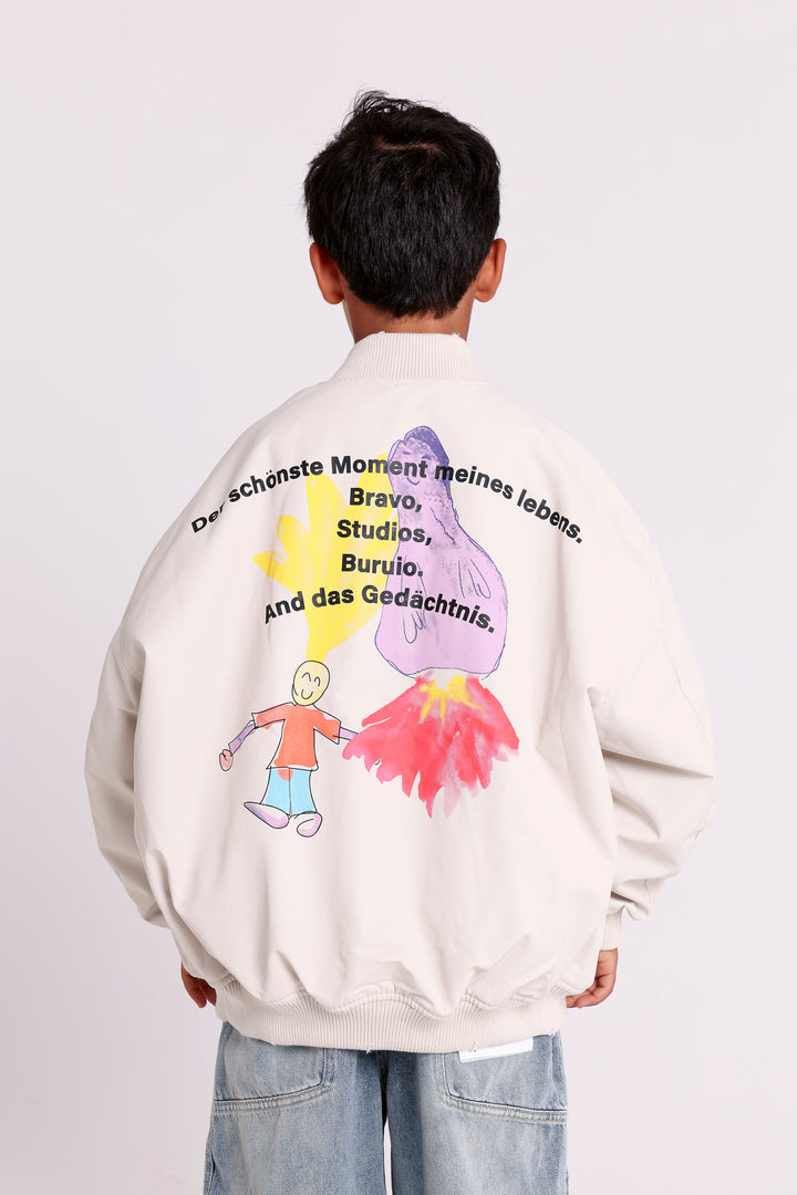 Fun Cartoon Print Jacket