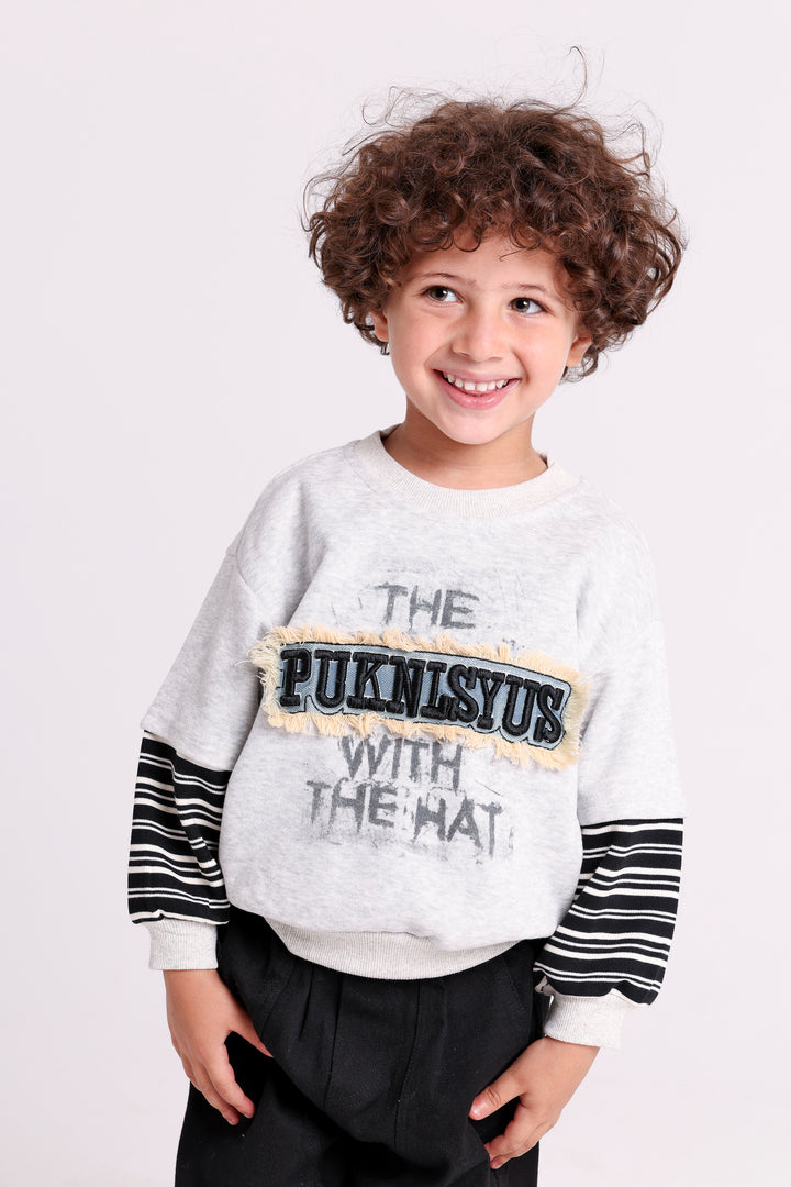 Fun Slogan Printed Sweat SHIRT