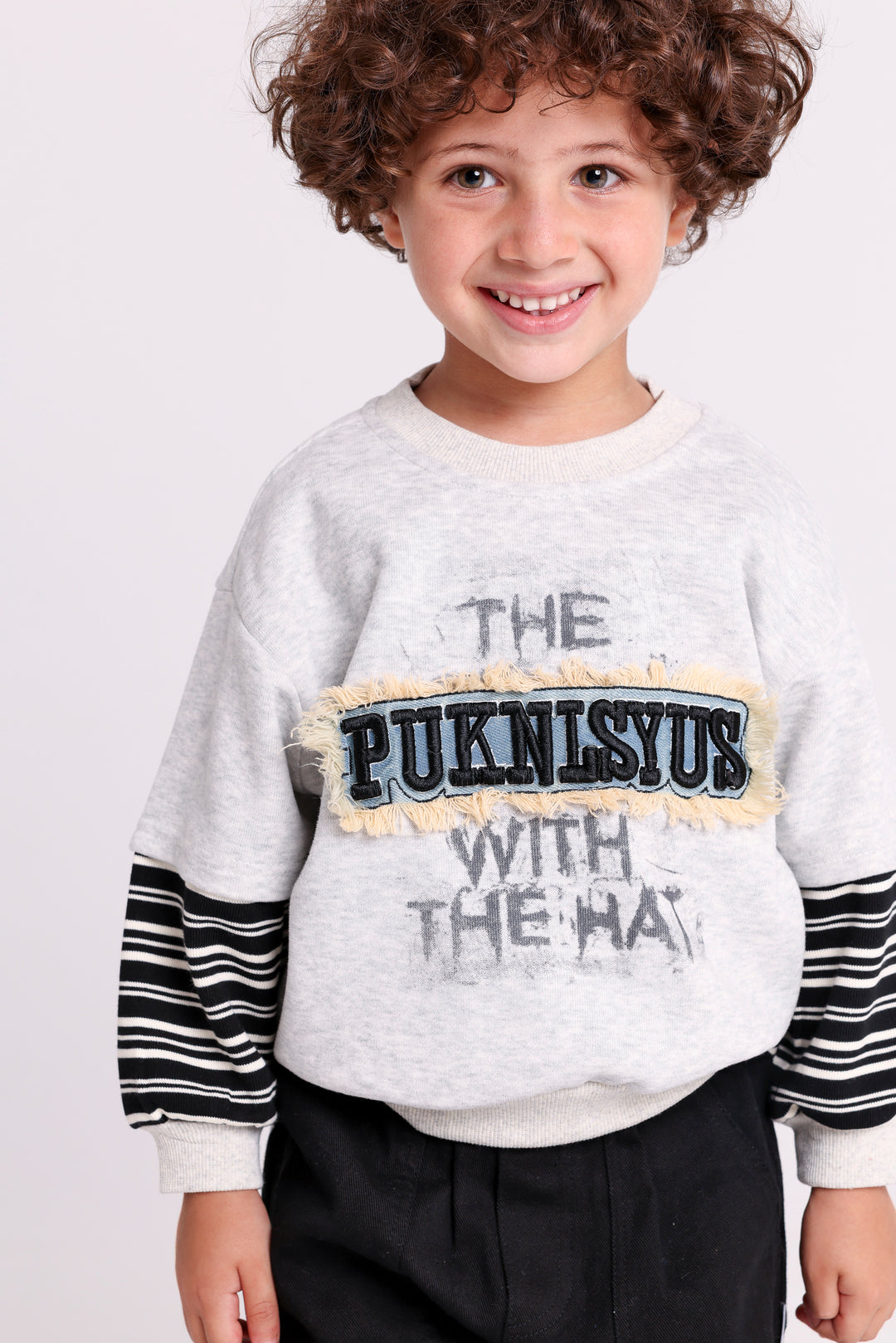 Fun Slogan Printed Sweat SHIRT
