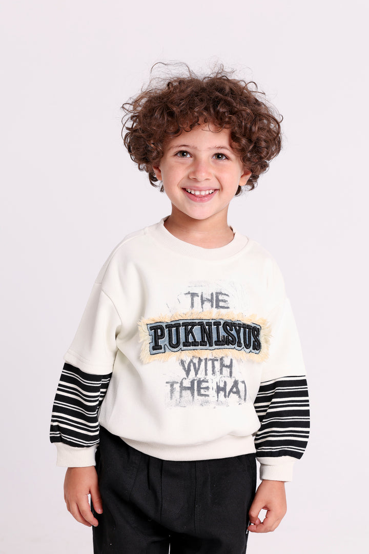 Fun Slogan Printed Sweat SHIRT