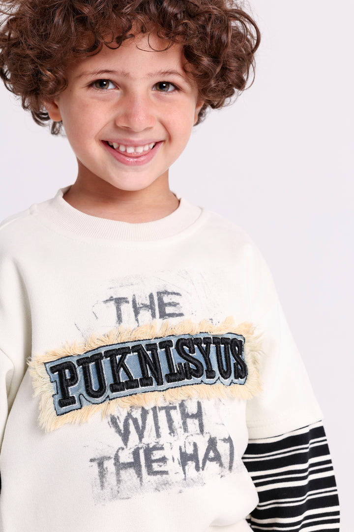 Fun Slogan Printed Sweat SHIRT