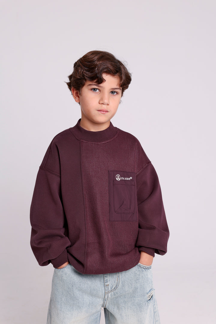 Half-Knit Pocket Sweatshirt