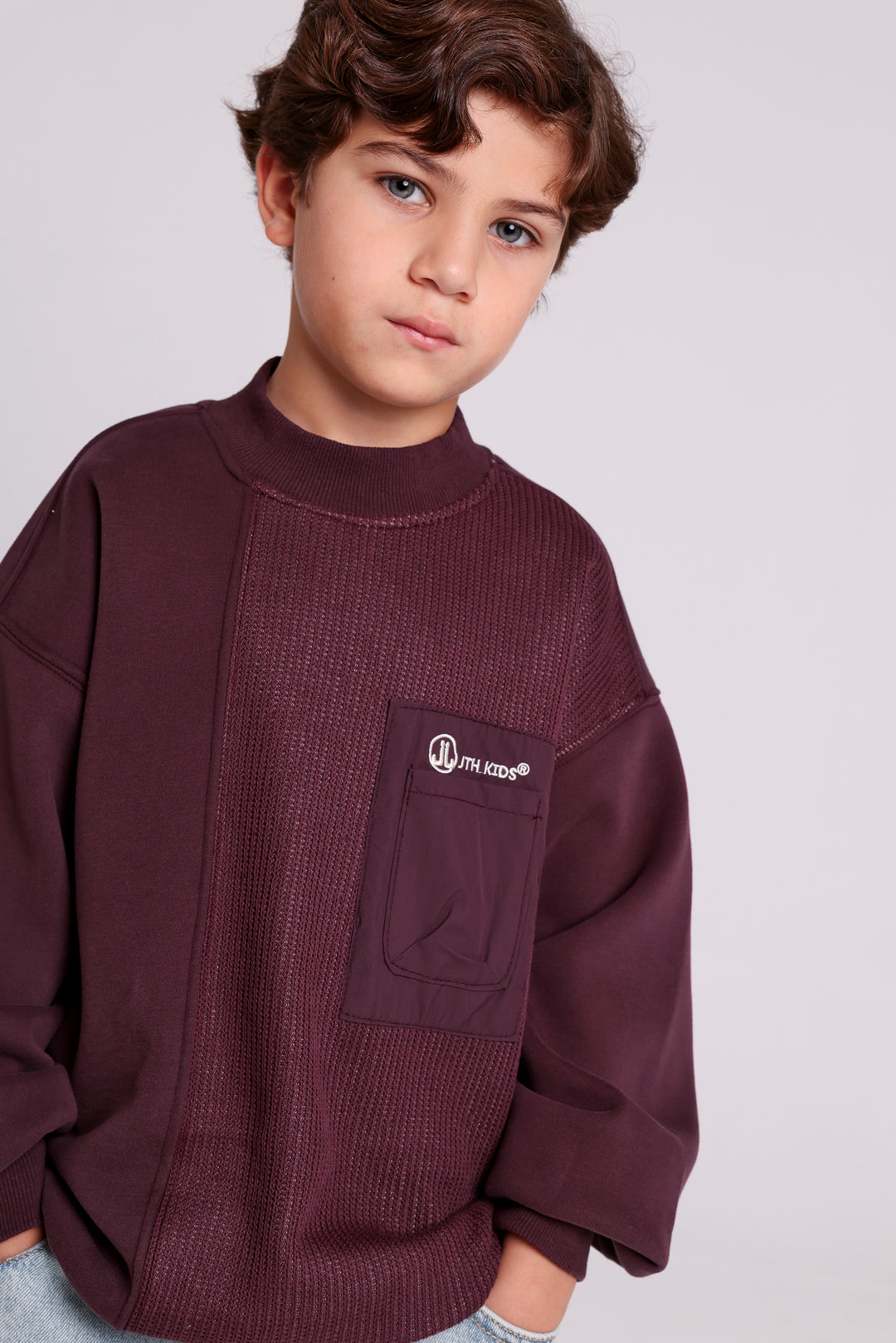 Half-Knit Pocket Sweatshirt