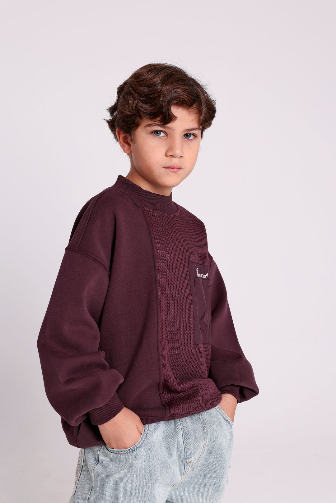 Half-Knit Pocket Sweatshirt