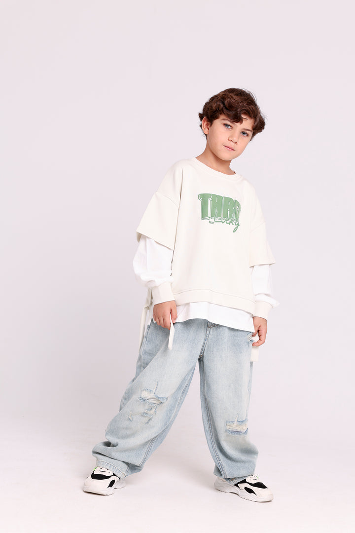 Lucky Three Layered Sweatshirt