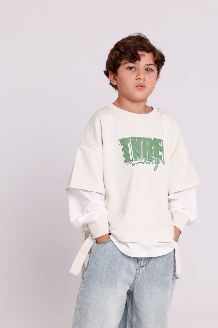 Lucky Three Layered Sweatshirt