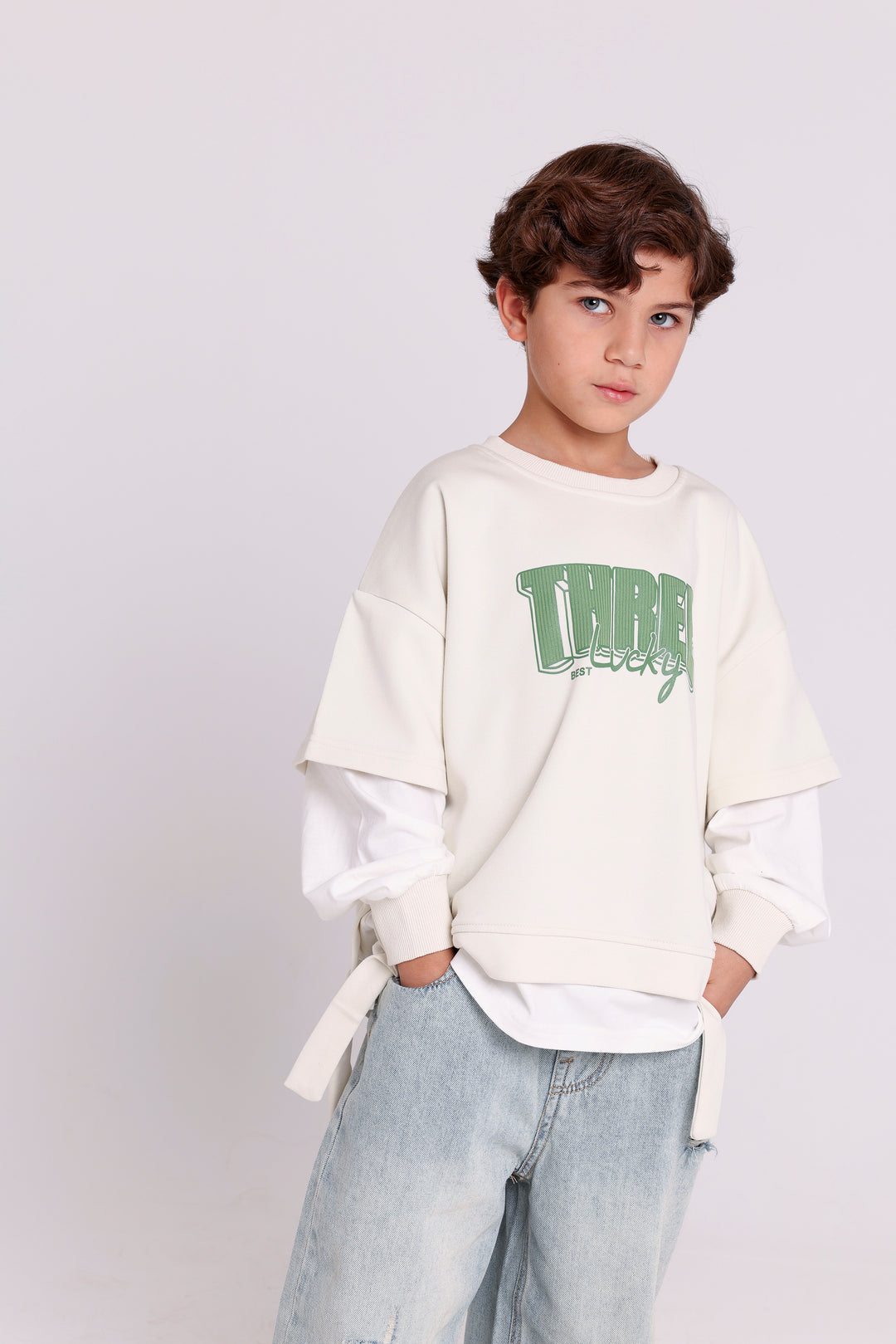Lucky Three Layered Sweatshirt