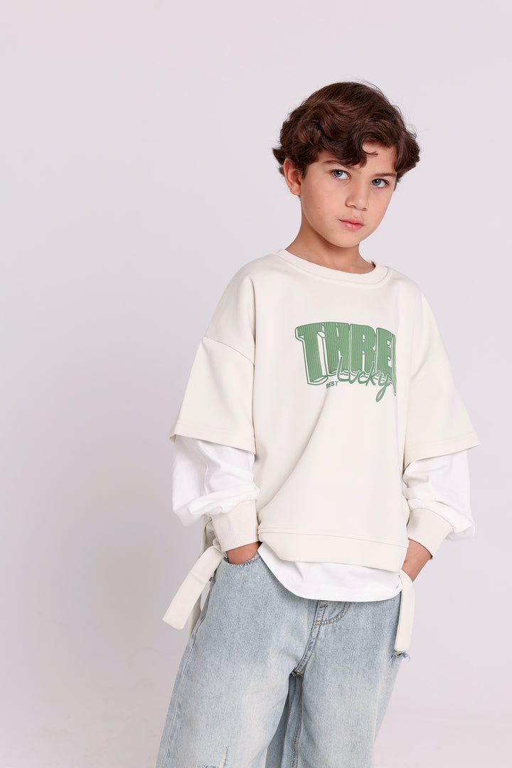 Lucky Three Layered Sweatshirt
