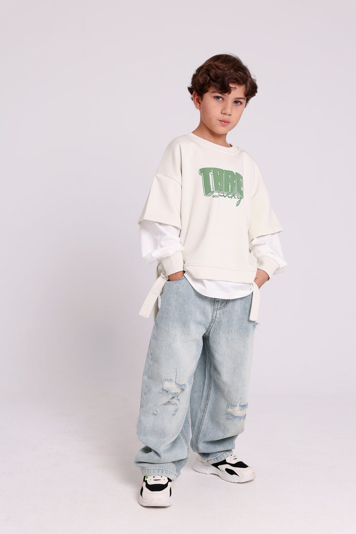 Lucky Three Layered Sweatshirt
