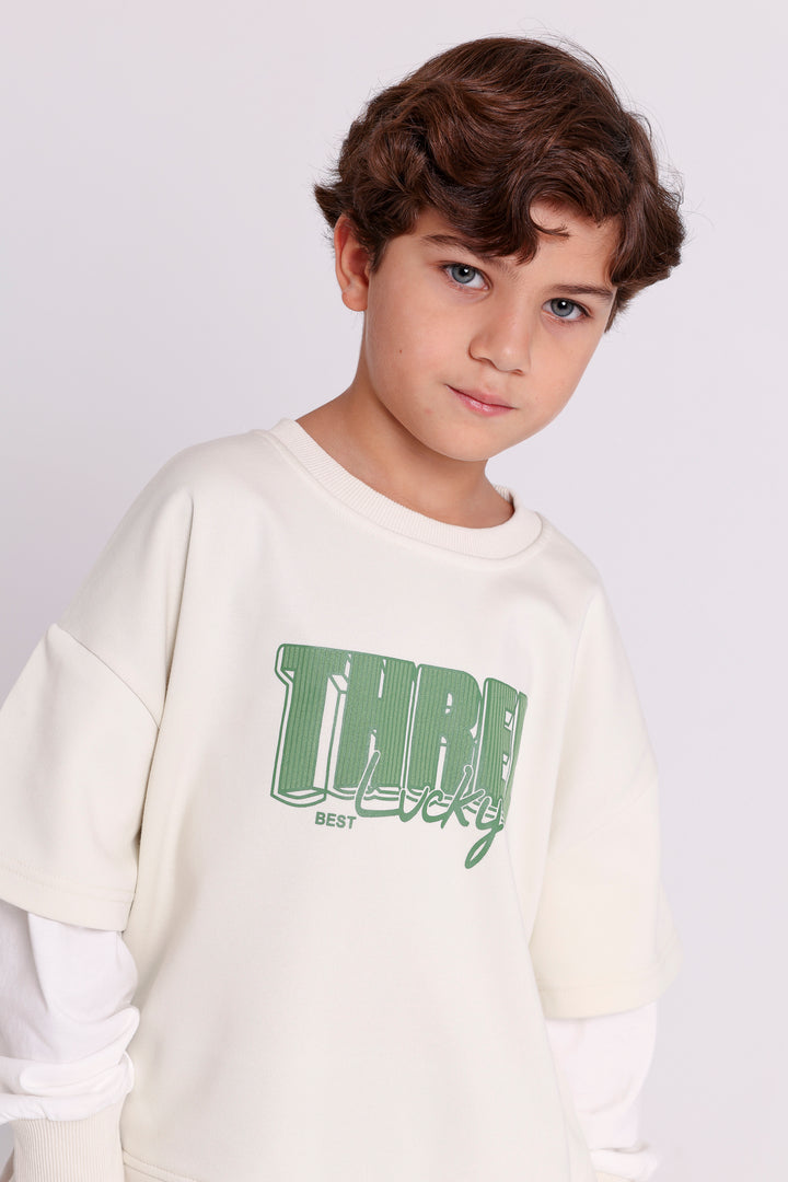Lucky Three Layered Sweatshirt