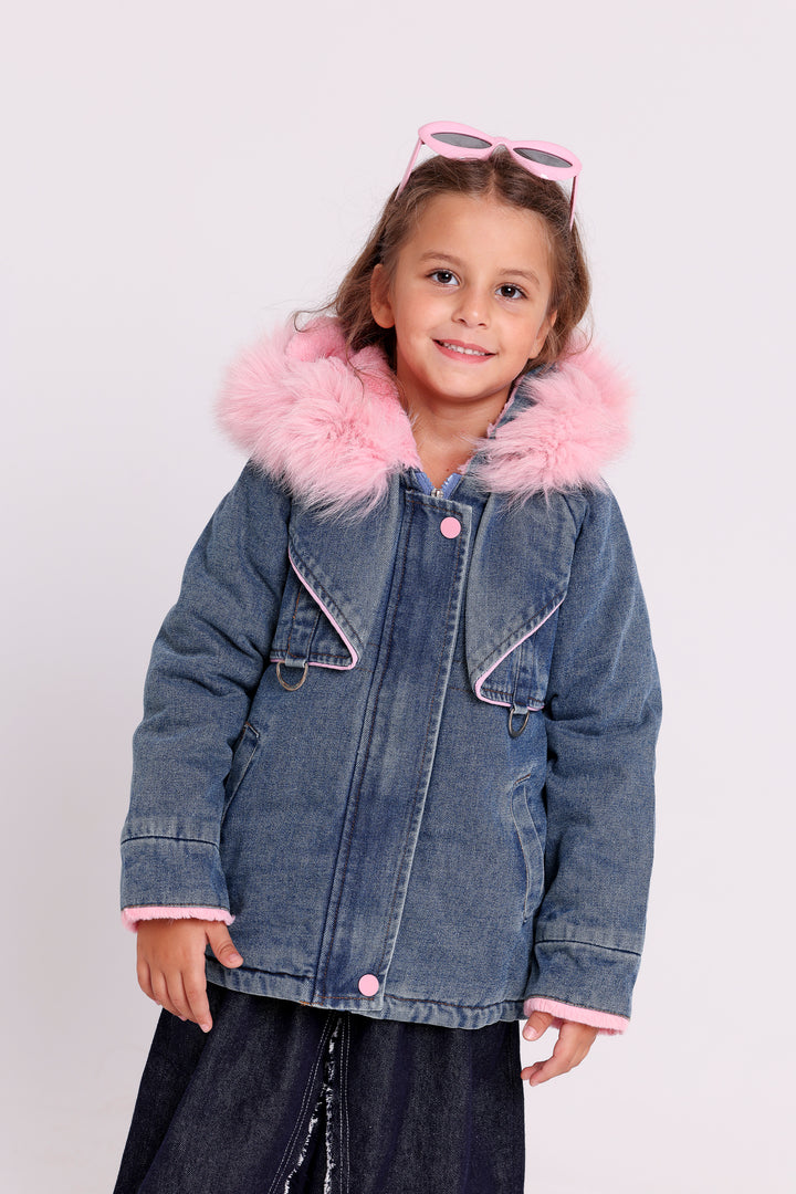 Denim Hooded Jacket Duo