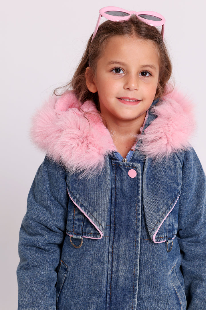 Denim Hooded Jacket Duo