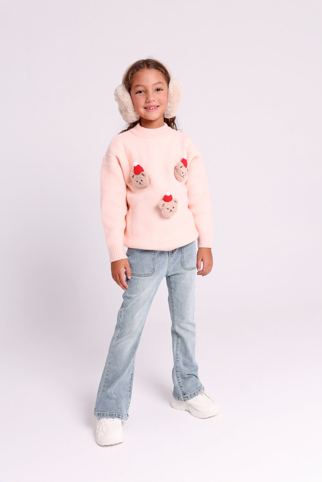 Bear Patch Knit Sweater