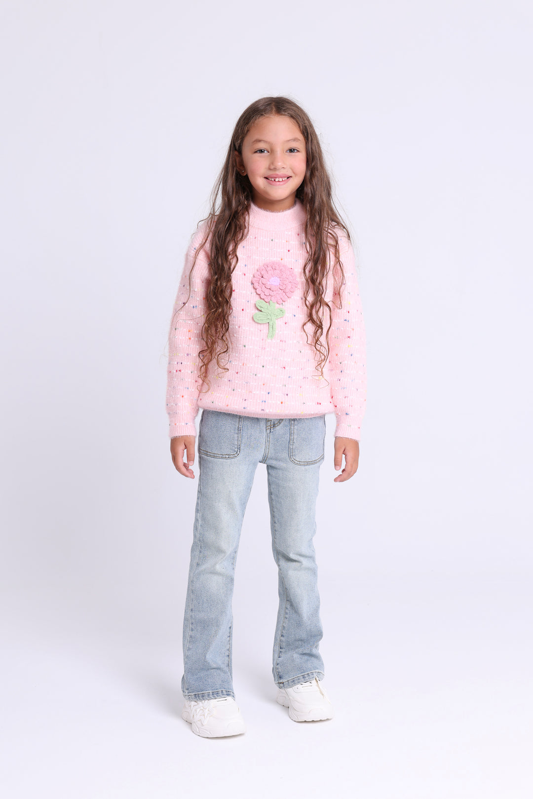 Flower Patch Knit Sweater