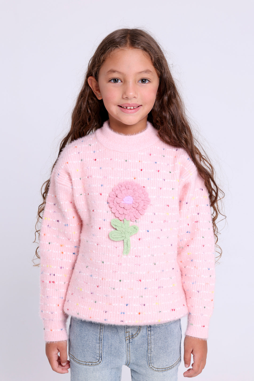 Flower Patch Knit Sweater