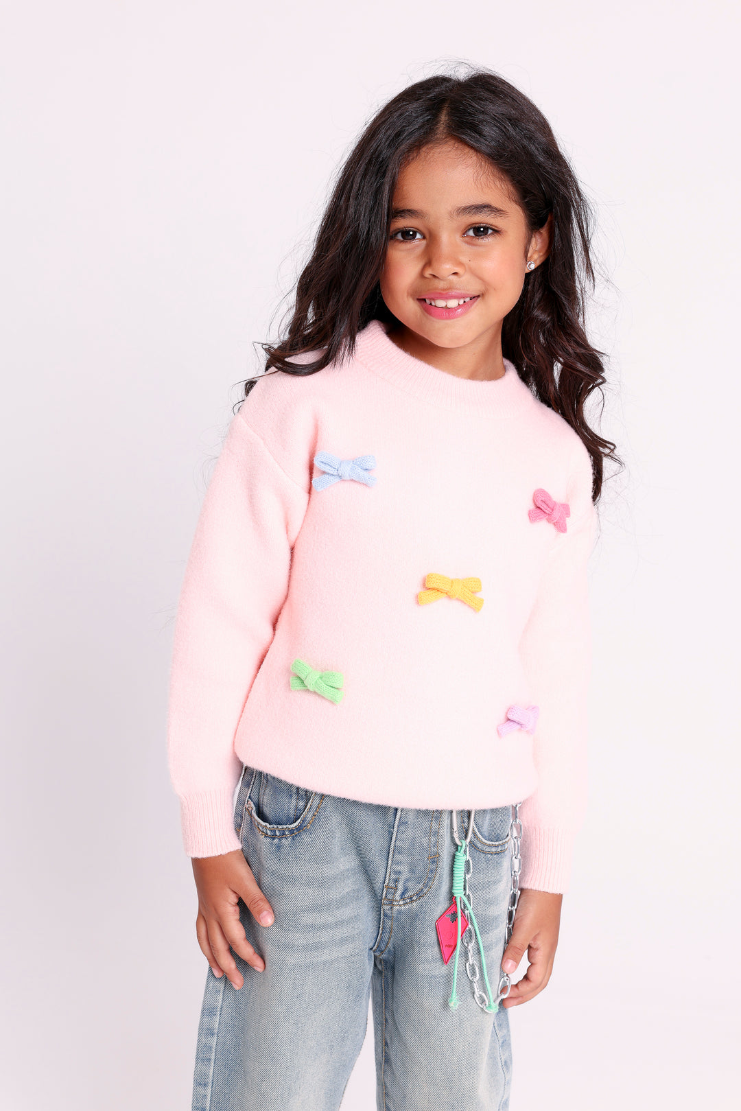 Bow Patch Knit PULLOVER