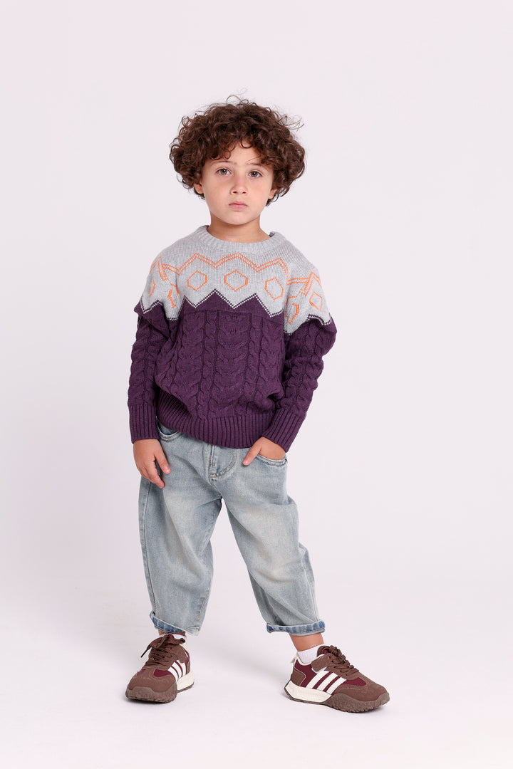Geometric Knit PULLOVER