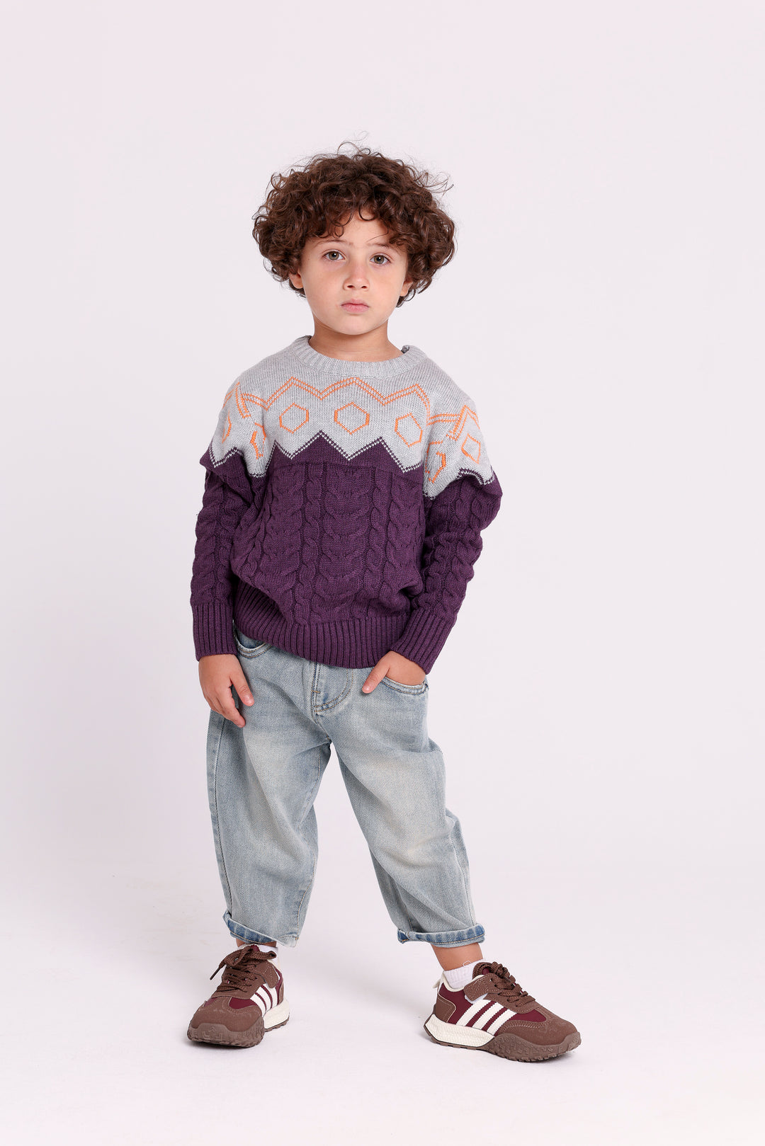 Geometric Knit PULLOVER