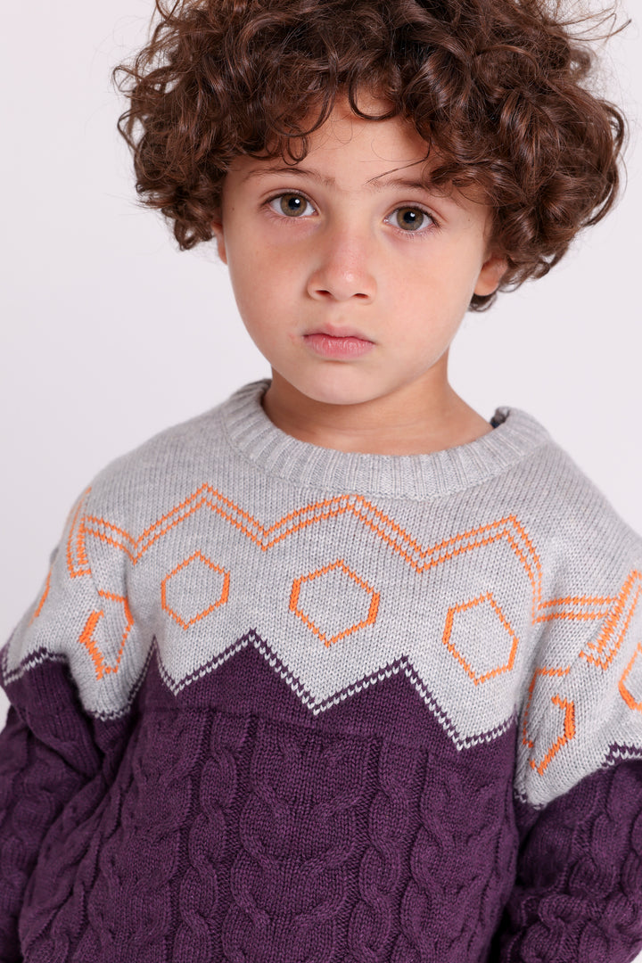 Geometric Knit PULLOVER