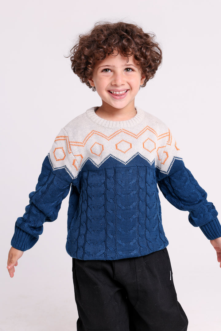 Geometric Knit PULLOVER