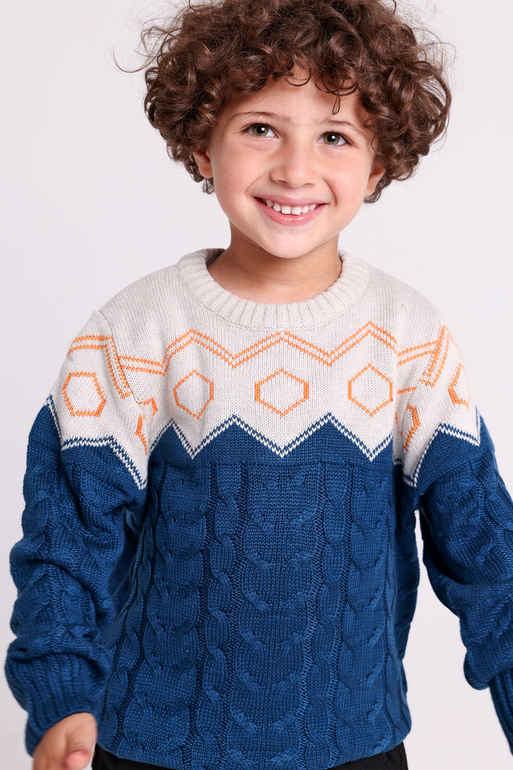 Geometric Knit PULLOVER