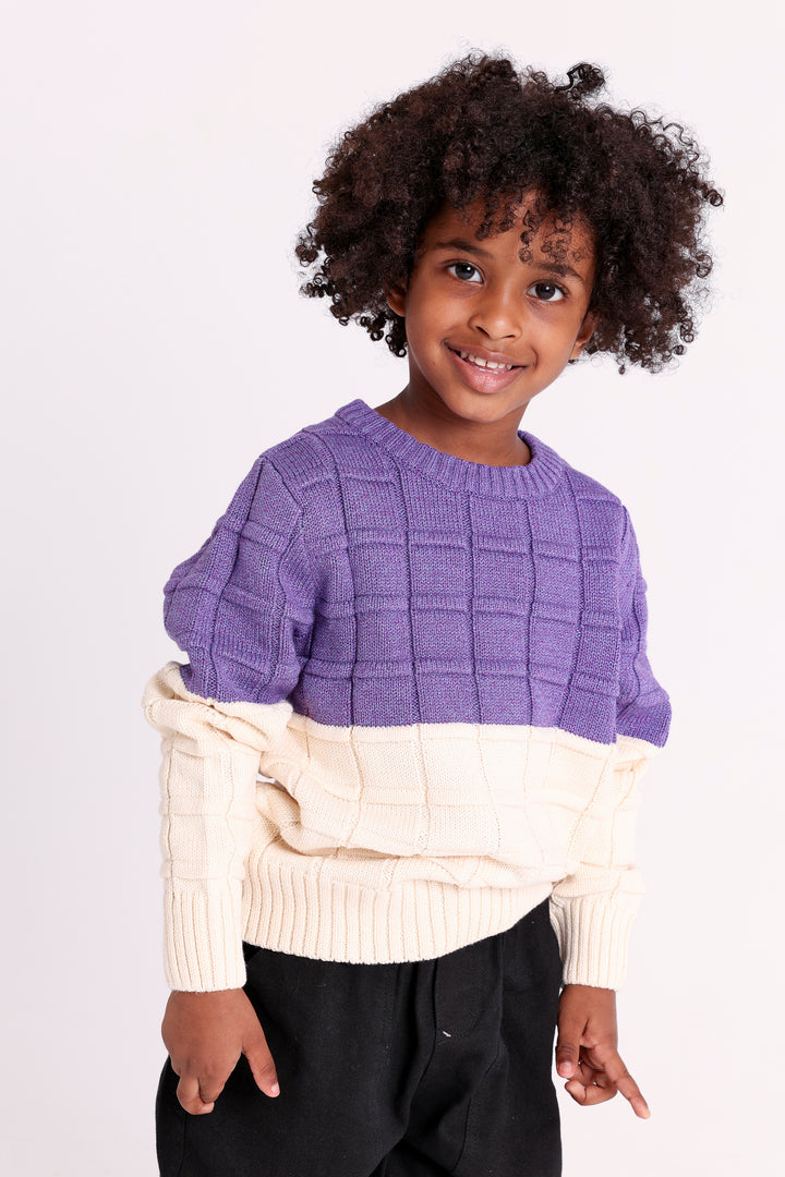 Two Tone Knit PULLOVER