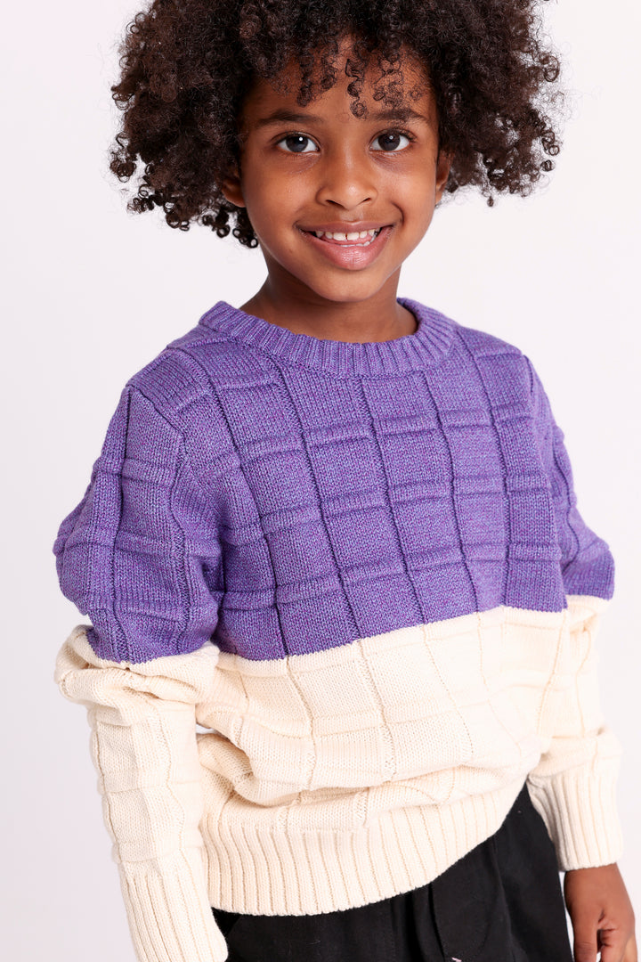 Two Tone Knit PULLOVER