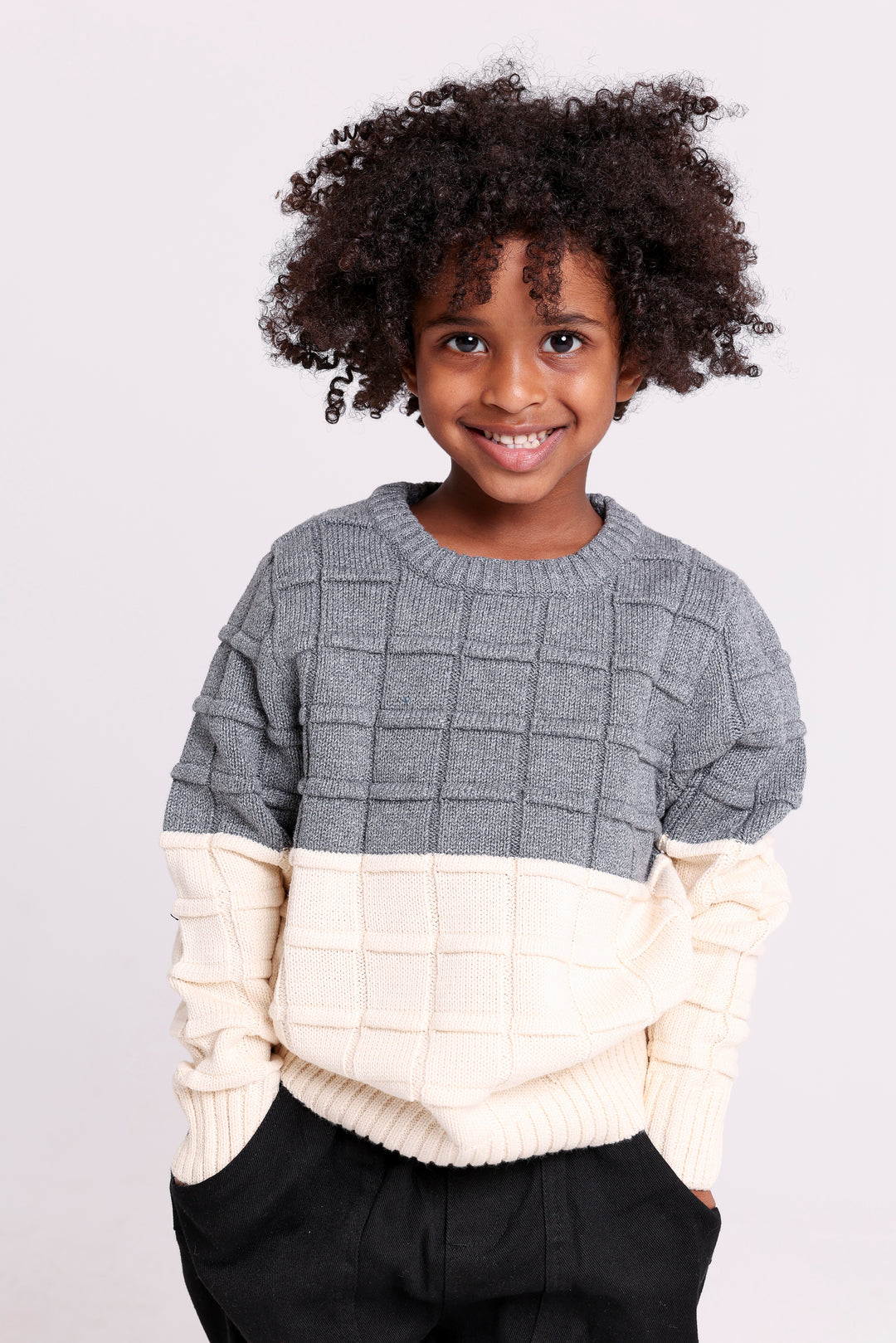 Two Tone Knit PULLOVER