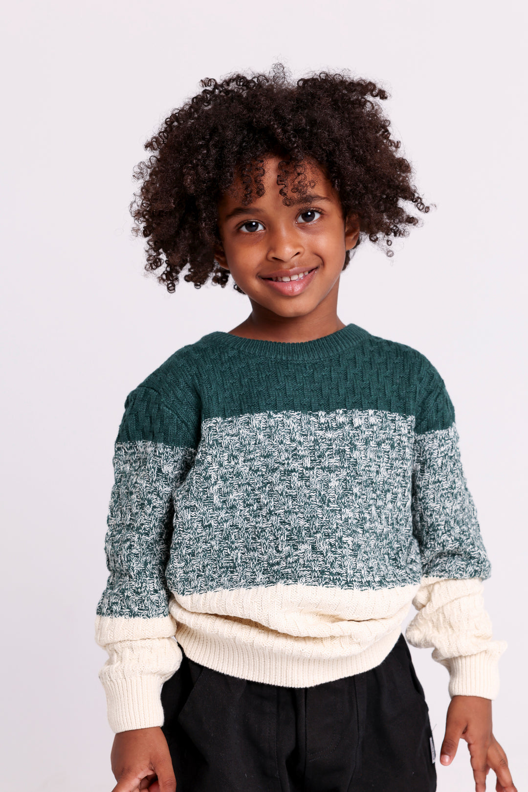 Colorblock Knit PULLOVER