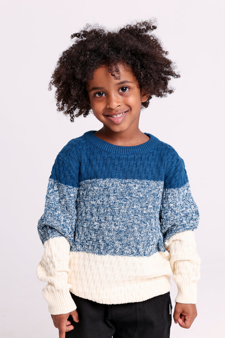 Colorblock Knit PULLOVER
