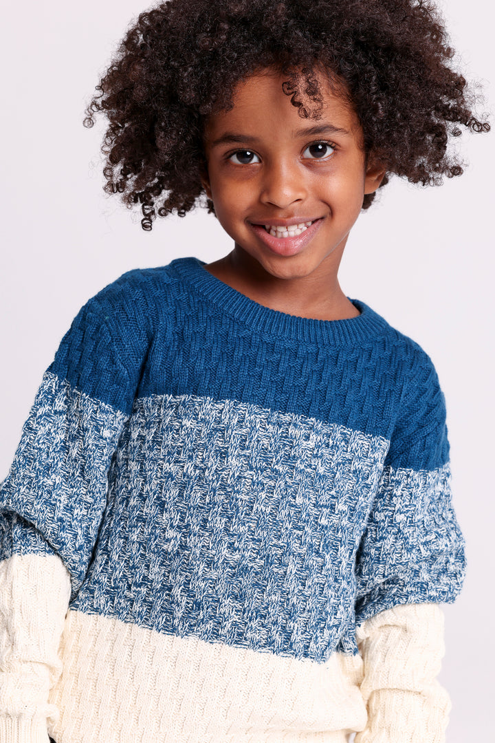 Colorblock Knit PULLOVER