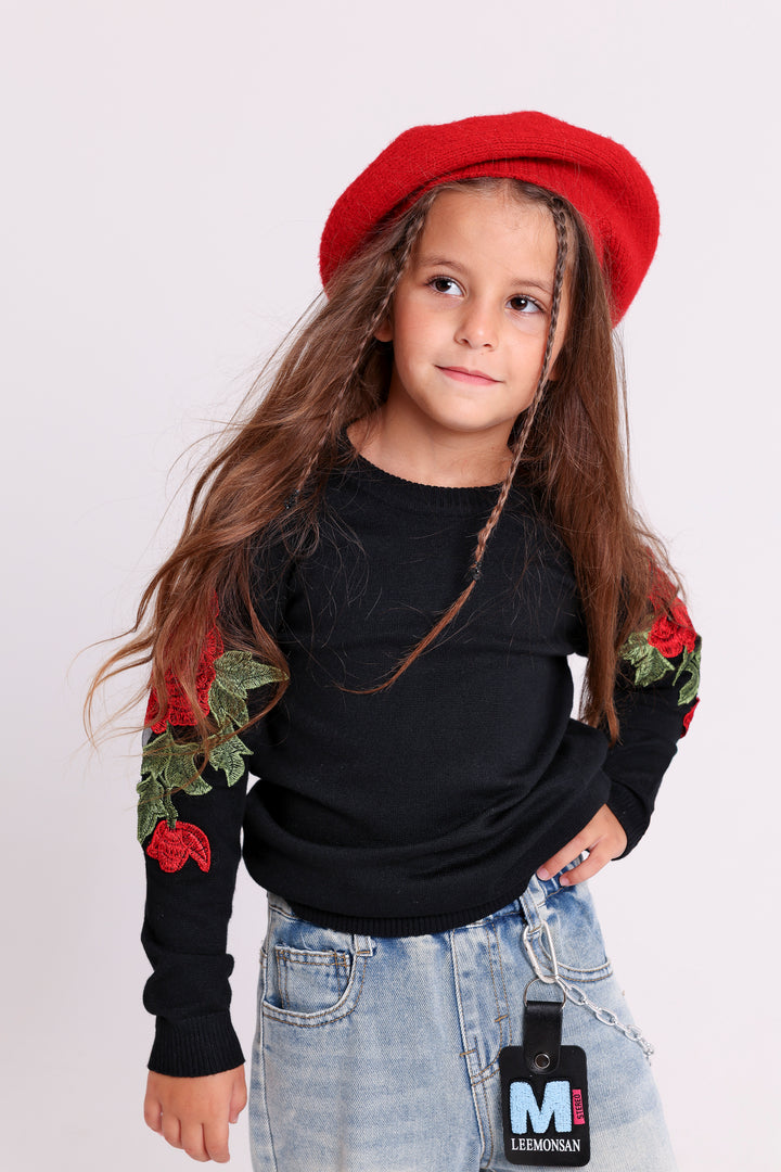 Rose Sleeve Knit