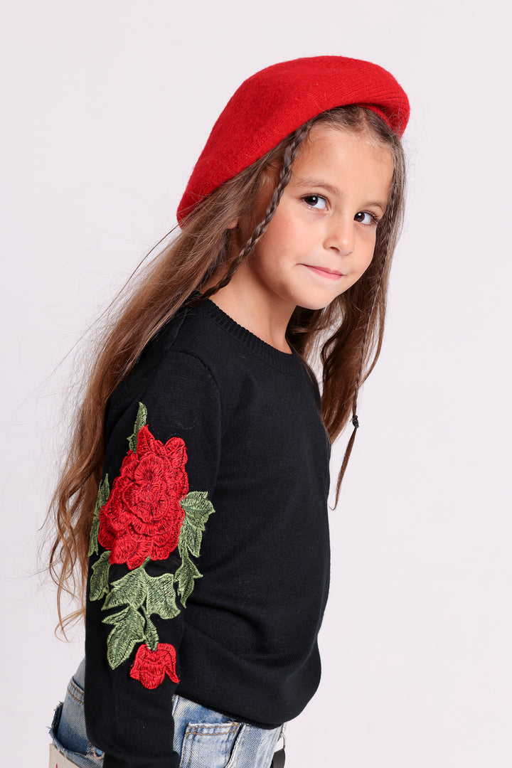 Rose Sleeve Knit