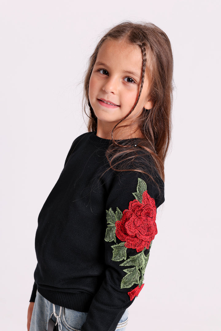 Rose Sleeve Knit
