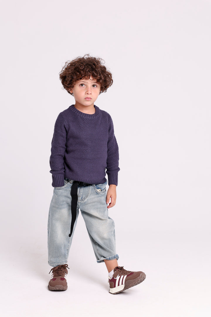 Textured Knit Kids PULLOVER