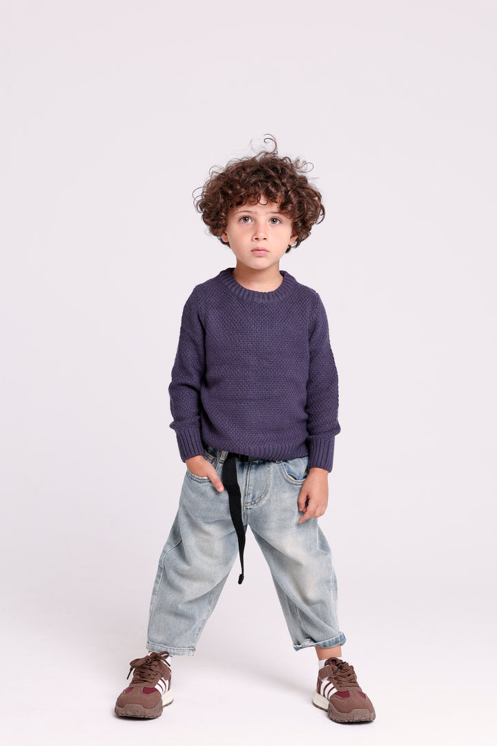 Textured Knit Kids PULLOVER