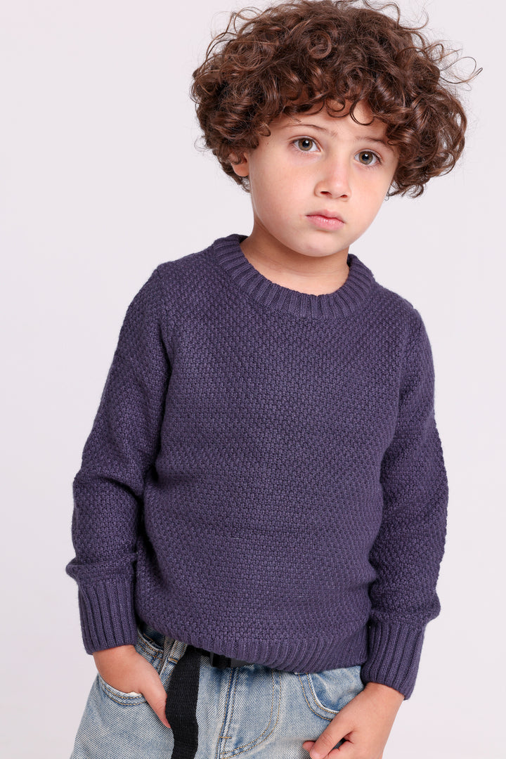 Textured Knit Kids PULLOVER