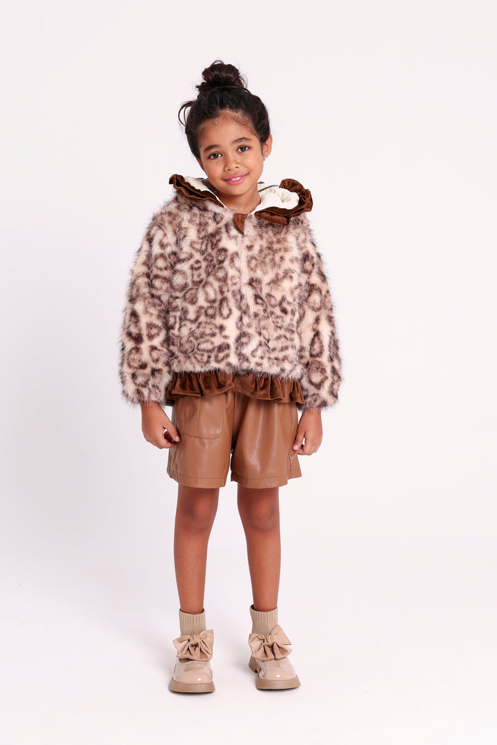 Faux Fur Hooded Jacket