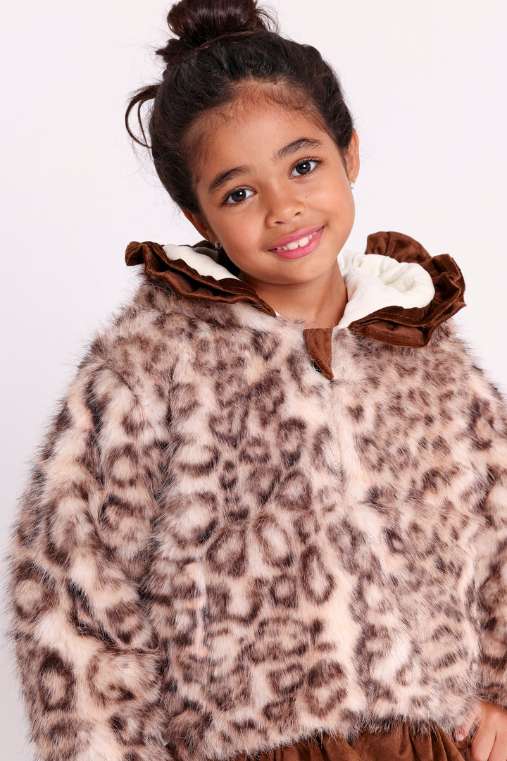 Faux Fur Hooded Jacket
